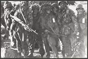 Paratroopers of 2nd Parachute Regiment near Port Stanley
