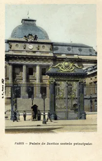 Paris, France - Palais de Justice - Main Entrance Paris, France - Palais de Justice - Main Entrance