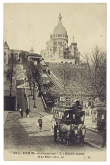 <b class=qtipBold><figcaption>Paris/Sacre Coeur 1907</figcaption></b><br>A horse bus waits at the foot of the Montmartre funiculaire, which still carries sightseers and worshippers to the church of Sacre Coeur<br><em>© Mary Evans Picture Library</em> Paris/Sacre Coeur 1907