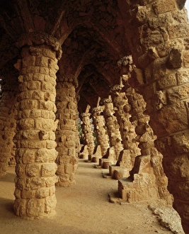 Viaducts Gallery: Park Guell. Carobs Viaduct. Barcelona. Spain