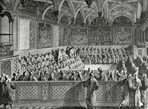 Parliament of Paris. France. 18th century Parliament of Paris. France. 18th century