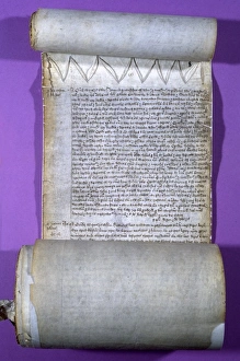 <b class=qtipBold><figcaption>Patent for John Cabot</figcaption></b><br>Letters patent for a voyage to discover new lands granted to John Cabot by King Henry VII, 1496-1497 Date: 1496-1497<br><em>© Mary Evans / National Archives</em> Patent for John Cabot