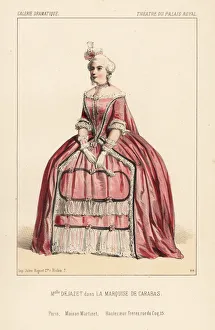Pauline Dejazet in La Marquise de Carabas, 1843 Pauline Dejazet in La Marquise de Carabas, 1843