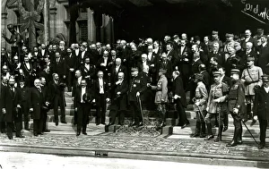 Peace celebration in Paris, Foch, Joffre and Poincare Peace celebration in Paris, Foch, Joffre and Poincare