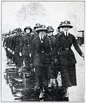 Peace Day Celebrations - Female Police in uniform WWI Peace Day Celebrations - Female Police in uniform WWI