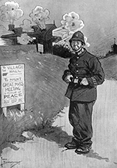 Violent Gallery: Peace, Un-Perfect Peace, WW1 cartoon, Fred Buchanan
