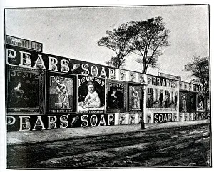 Holloway Gallery: Pears Soap advertising hoardings, Holloway Road, London