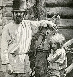 Peasant farmer and grandson, Republic of Estonia Peasant farmer and grandson, Republic of Estonia
