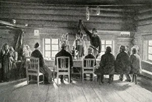 Peasants at a wedding feast, Finland Peasants at a wedding feast, Finland