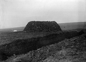 Peat stack, County Donegal, north-west Ireland Peat stack, County Donegal, north-west Ireland