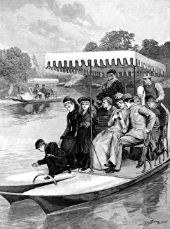Pedaloes on the Lake in Central Park, New York, 1891 Pedaloes on the Lake in Central Park, New York, 1891