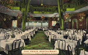 <b class=qtipBold><figcaption>The Pekin Restaurant, New York</figcaption></b><br>The Pekin Restaurant, Broadway at 47th Street, New York Date: 1920s<br><em>© Mary Evans / Jazz Age Club Collection</em> The Pekin Restaurant, New York