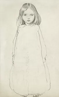 Dawson Collection: Pencil sketch of little girl