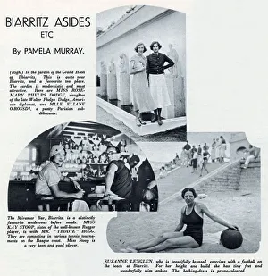 Swimsuit Gallery: People on holiday at Biarritz, south west France