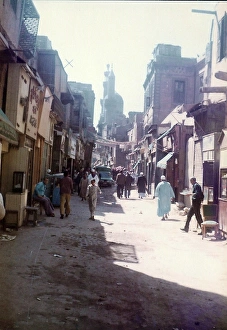 People walking and sitting, Cairo, Egypt People walking and sitting, Cairo, Egypt
