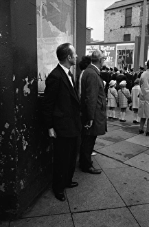 People watching parade, Belfast, Northern Ireland People watching parade, Belfast, Northern Ireland