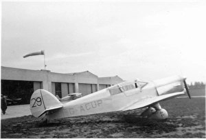 <b class=qtipBold><figcaption>Percival P3 Gull Six G-ACUP</figcaption></b><br>Percival P3 Gull Six, G-ACUP. Date:<br><em>© The Royal Aeronautical Society (National Aerospace Library) / Mary Evans Picture Library</em> Percival P3 Gull Six G-ACUP