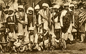 Afghanistan Gallery: Peshawar - Pathan Tribesmen with rifles