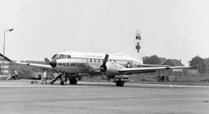 Military Prints: Convair C-131A Samaritan O-52-5805 Print, Germany 1960s