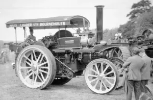 Prints of Fowler Traction Engine FX717C Princess (msn 12255), built in 1910, at the 1959 Andover Steam Rally Leeds Prints: Fowler Traction Engine Print, 1959 Andover Rally