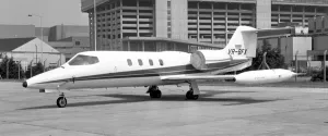 Learjet 35 VR-BFX Print circa 1980