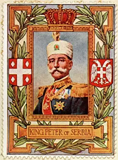 Prints of PETER I, KING OF SERBIA (1903 - 1921) and subsequently proclaimed King of the Serbs, Croats and Slovenes (1918 - 1921) Serbia Prints: Peter I King of Serbia Print (1903 - 1921)