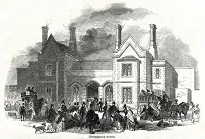 Peterborough East railway station, Peterborough 1845 Peterborough East railway station, Peterborough 1845