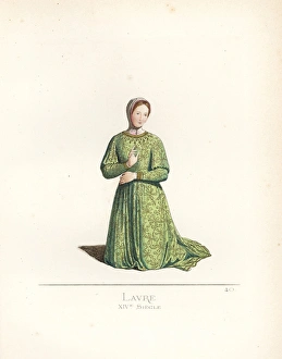 Petrarchs Laura, from a portrait by Simone Petrarchs Laura, from a portrait by Simone