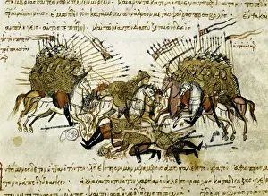 Byzantine General Petronas Print, 12th c. Madrid Skylitzes