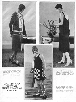 Three phases of fashion, London, 1926 Three phases of fashion, London, 1926