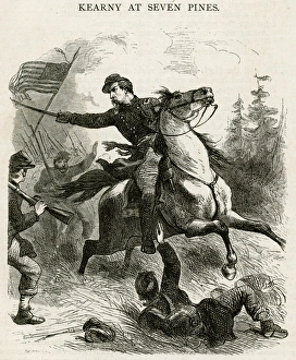 Philip Kearny fighting at Seven Pines Philip Kearny fighting at Seven Pines