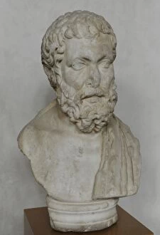 Images Dated 6th January 2014: Philosopher. Bust. Marble. Samaria. Roman period, 1st centur