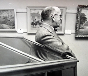 Photo of William Harold Hutchings at art exhibition Photo of William Harold Hutchings at art exhibition