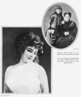 A photograph of Anna Held aged 15 with her mother A photograph of Anna Held aged 15 with her mother