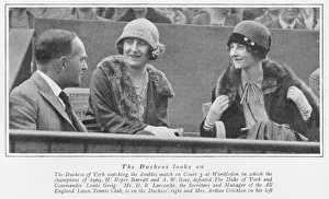A photograph of The Duchess of York at Wimbledon, London A photograph of The Duchess of York at Wimbledon, London