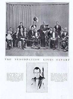 A photograph of Paul Whiteman and his orchestra A photograph of Paul Whiteman and his orchestra