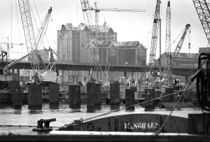 Docklands Development, London Print 1989