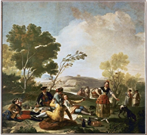 The Picnic, 1776, by Francisco de Goya The Picnic, 1776, by Francisco de Goya