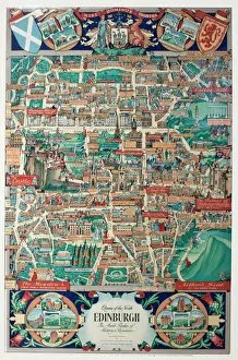 Pictorial map of Edinburgh