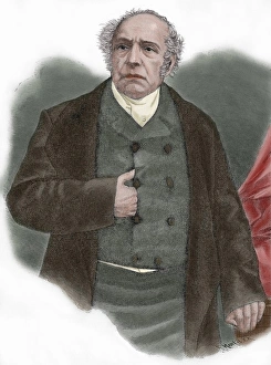 Pierre Antoine Berryer (1790-1868). Colored engraving Pierre Antoine Berryer (1790-1868). Colored engraving