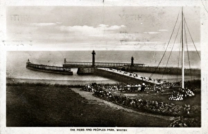 The Piers & Peoples Park, Whitby, Yorkshire The Piers & Peoples Park, Whitby, Yorkshire