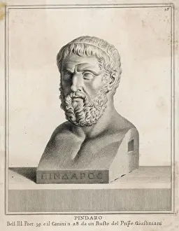 Pindar Greek Bust Print