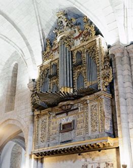 Pipe organ. Built by Manuel de la Vina and Bernabe Garcia Se Pipe organ. Built by Manuel de la Vina and Bernabe Garcia Se