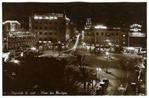 Nightclubs Gallery: Place des Martyrs at Night - Beirut, Lebanon
