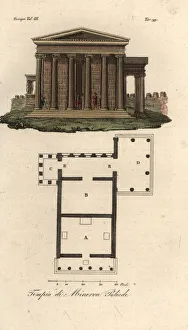 Plan and elevation of the Erechtheion, Athens Plan and elevation of the Erechtheion, Athens