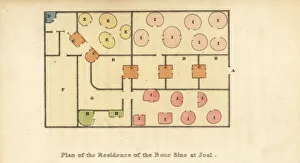 Plantations Gallery: Plan of the King of Sines palace, Joal, Senegambia