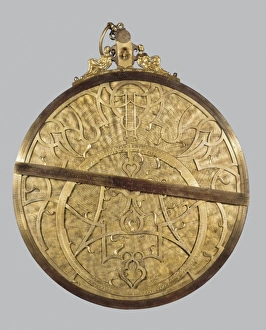 Louvain Gallery: Planispheric astrolabe. 1569. Manufactured in golden