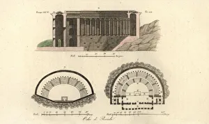 Teatro Gallery: Plans and section of the Odeon of Pericles, Athens, Greece