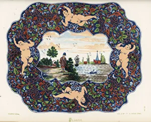Plaque from Delft, Netherlands, 18th century Plaque from Delft, Netherlands, 18th century