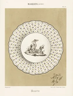 Plate from Marieberg, Sweden, 18th century Plate from Marieberg, Sweden, 18th century